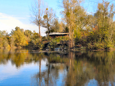 Self-cattered cottage on an islet